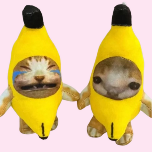 Banana cat plushy toy - built in sound