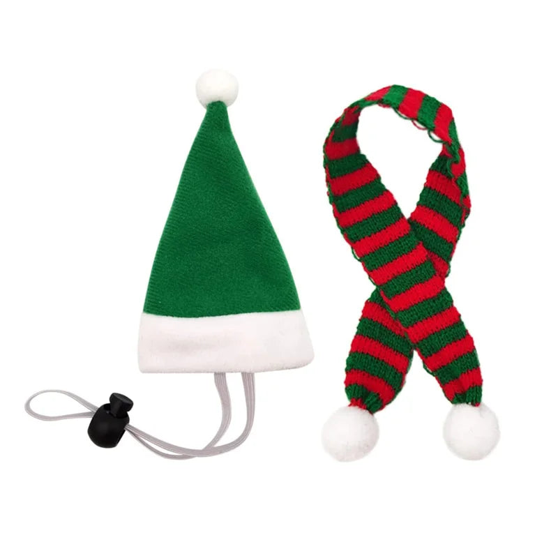 Sad hampter christmas hats and scarfs (8 pack)